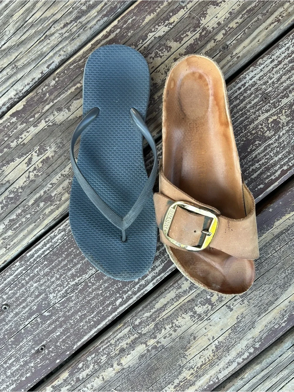 Women’s Birkenstock Madrid brown leather sandals Size 10
